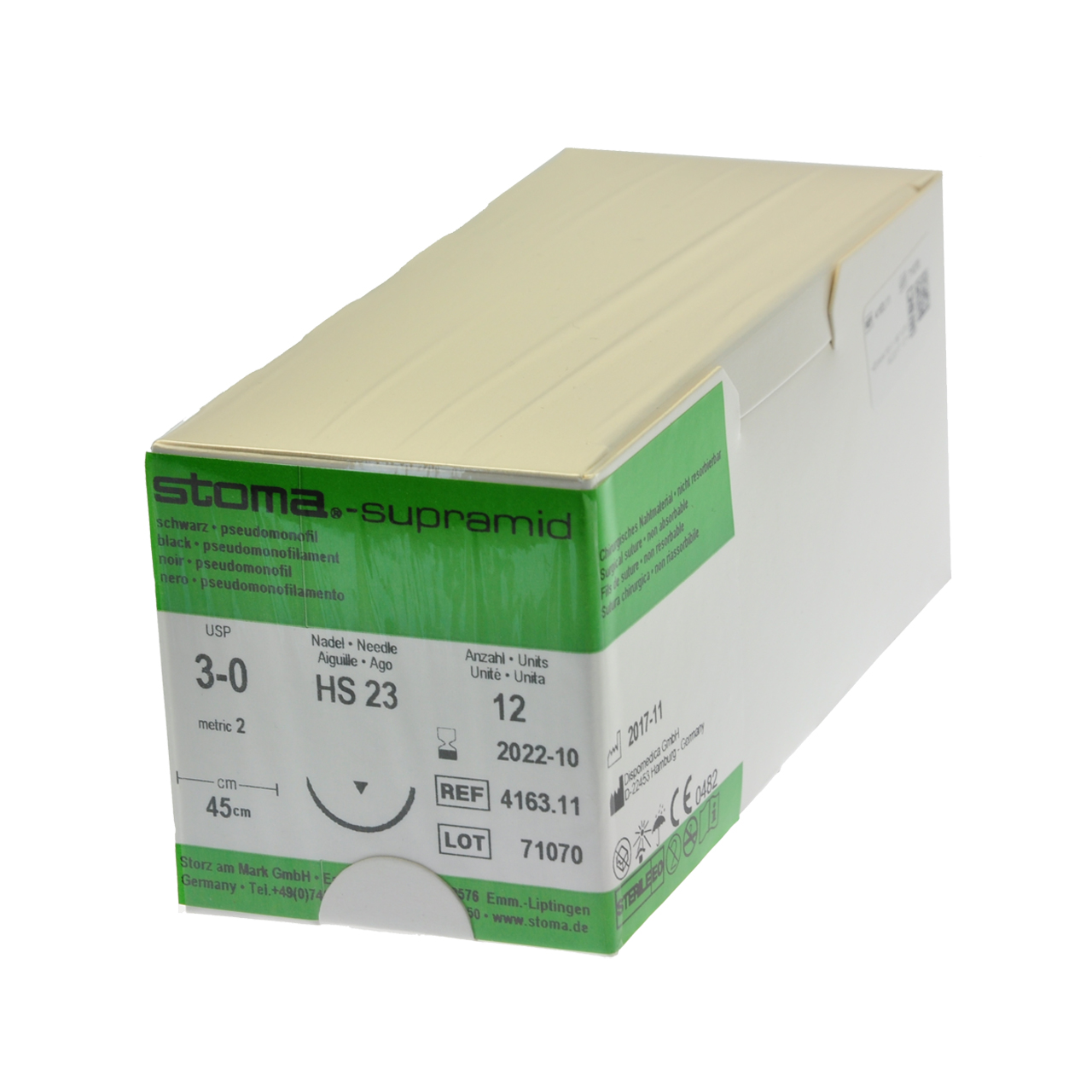 Supramid HS 23, 3-0, 45 cm, 1 douzaine