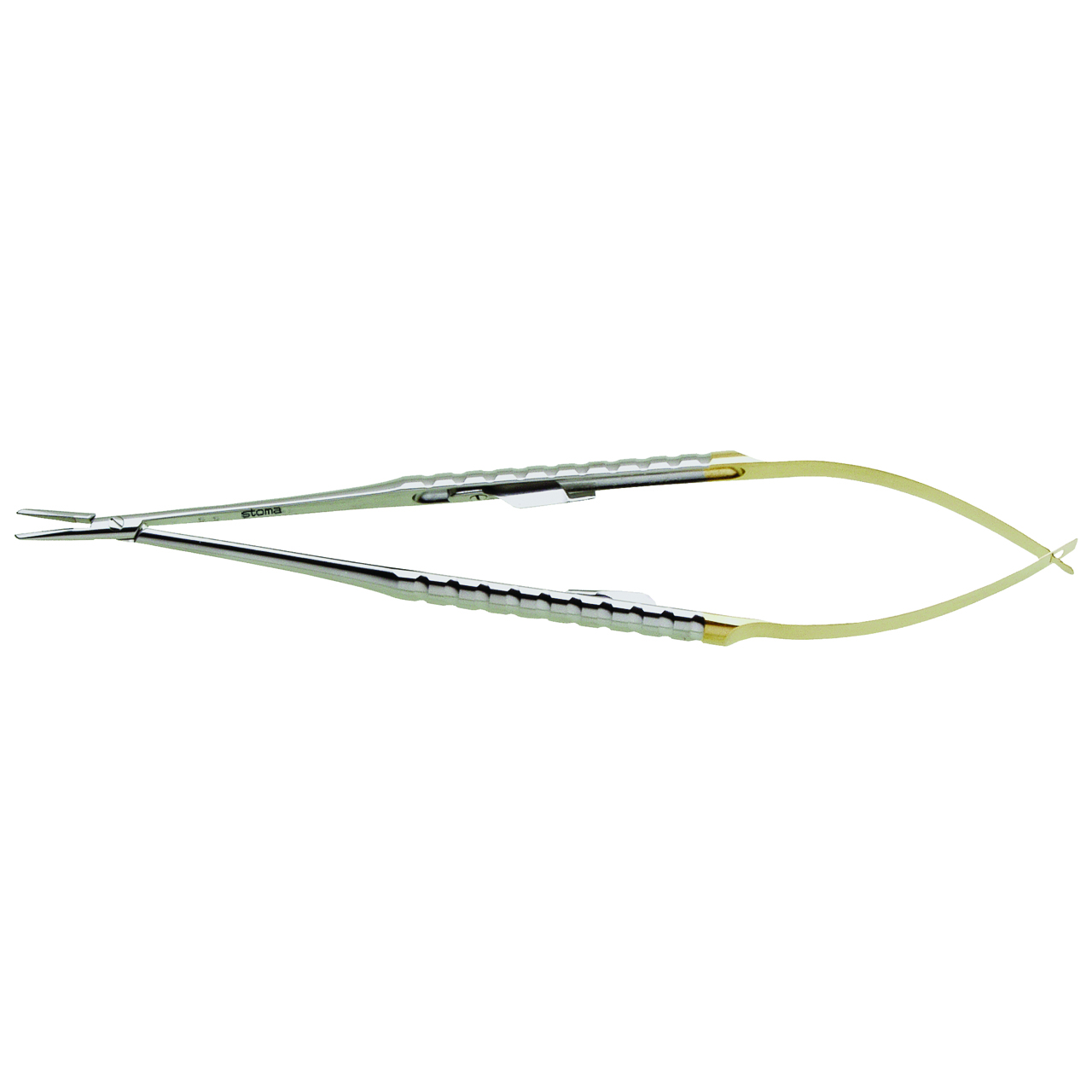 Micro-porte-aiguille, Zucchelli, TC, droit, lisse, 18 cm