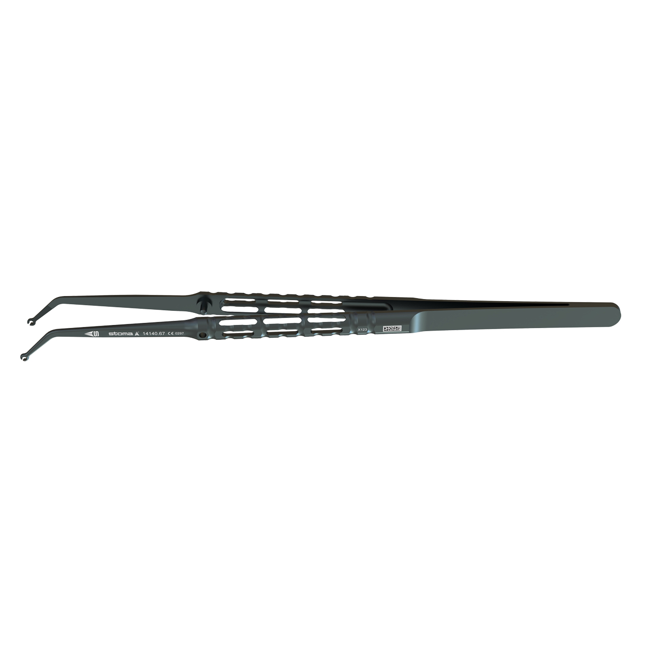 Pince de préhension des tissus, Sculean, Ø 1,3 mm, 17 cm, hy-light® dark line