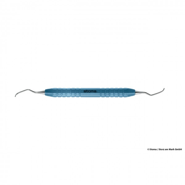 Curette, Columbia University CU 2R - 2L, color-stick® bleu clair